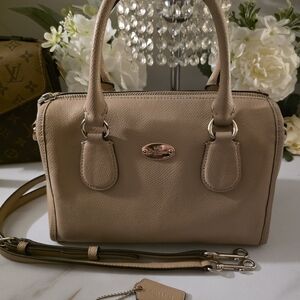 Coach Tan Leather Satchel